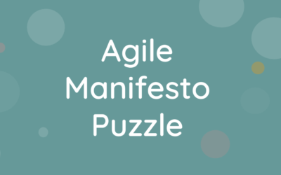 Agile Manifesto Puzzle