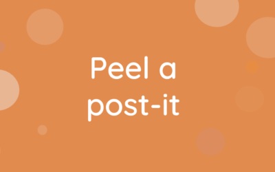 Peel a post-it